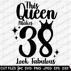 38th birthday svg 38 years old svg 38th birthday png