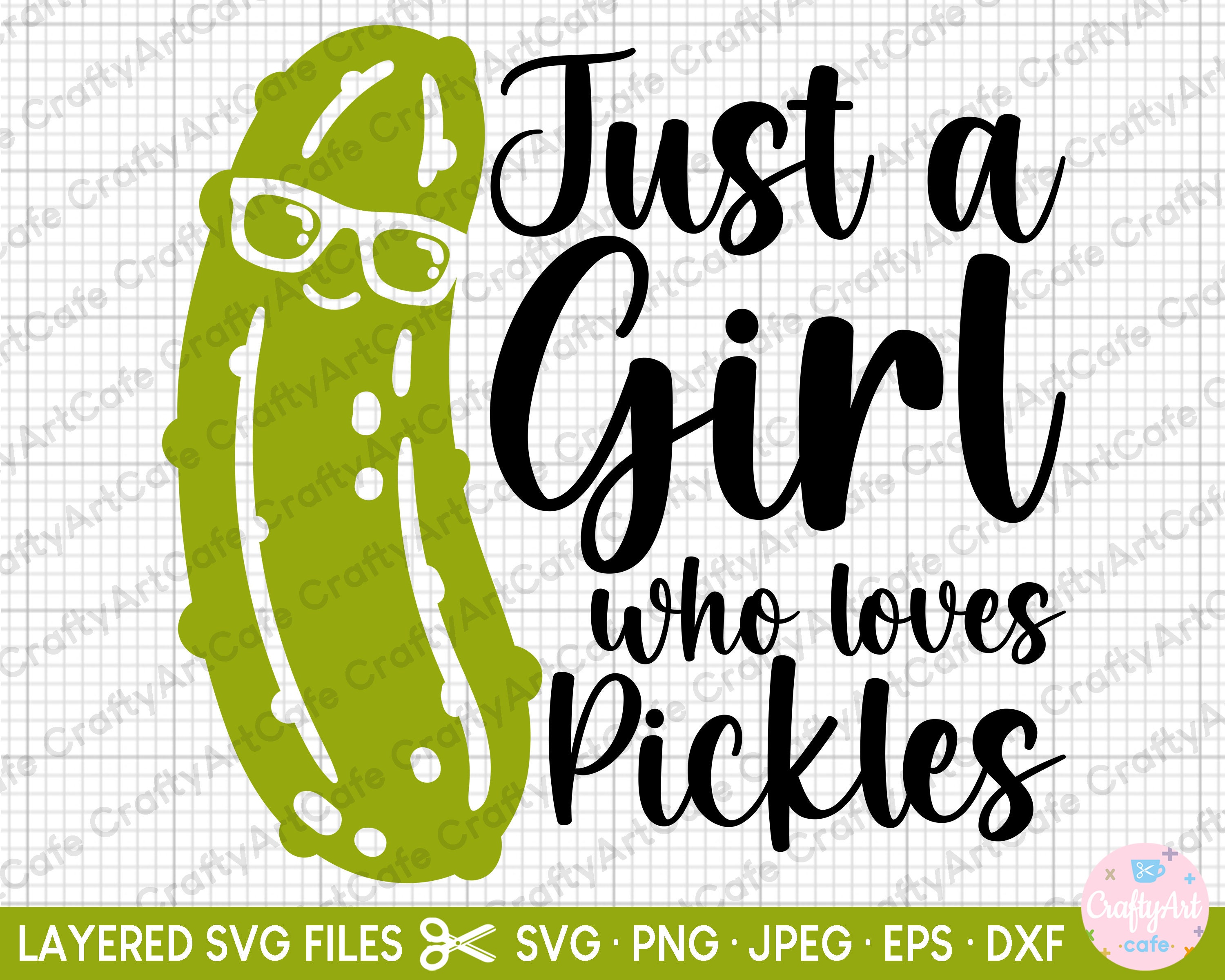 Just A Girl Who Loves Pickles - Cute Pickle Gift product - Just A Girl Who  Love - Magnet