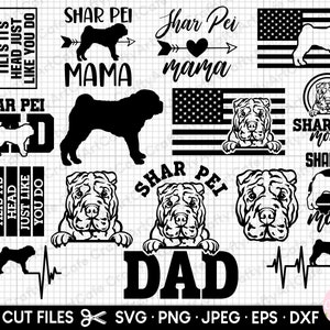 shar pei svg bündel shar pei png bündel shar pei svg cricut Shirt shar pei späht svg