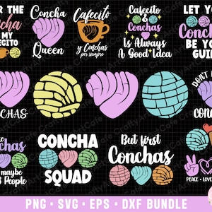 concha png concha svg concha png bundle sublimination usage commercial concha eps dxf cricut coupe fichier t shirt design