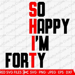40th birthday svg 40 years old svg 40th birthday png