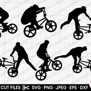 Silhouette bmx vecteur bmx clipart bmx svg png usage commercial gratuit