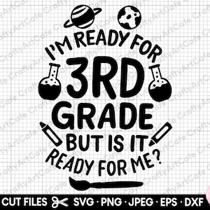 3rd grade svg png first day of third grade svg png