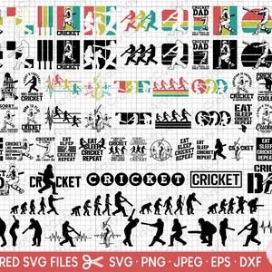 cricket svg bundle cricut cricket png bundle cricket shirt design bundle free commercial use cricket player svg vector clipart