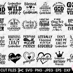 godmother svg bundle for cricut shirt godmother png godmother designs