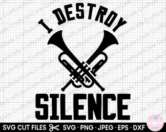 Trumpet Svg Trumpet Png Trumpet Svg Cricut Shirt Design Trumpet Player ...