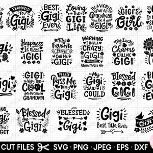 paquete gigi svg para cricut, paquete gigi png, gigi svg png eps dxf jpeg jpg, paquete abuela svg, uso comercial