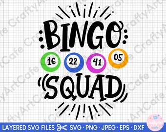 Bingo Svg Cricut | Etsy