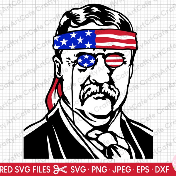 theodore roosevelt svg png eps dxf jpg clipart vector design commercials use theodore roosevelt