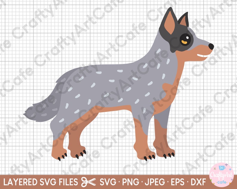 Blue Heeler Svg Cricut Blue Heeler Png Blue Heeler Clip Art - Etsy