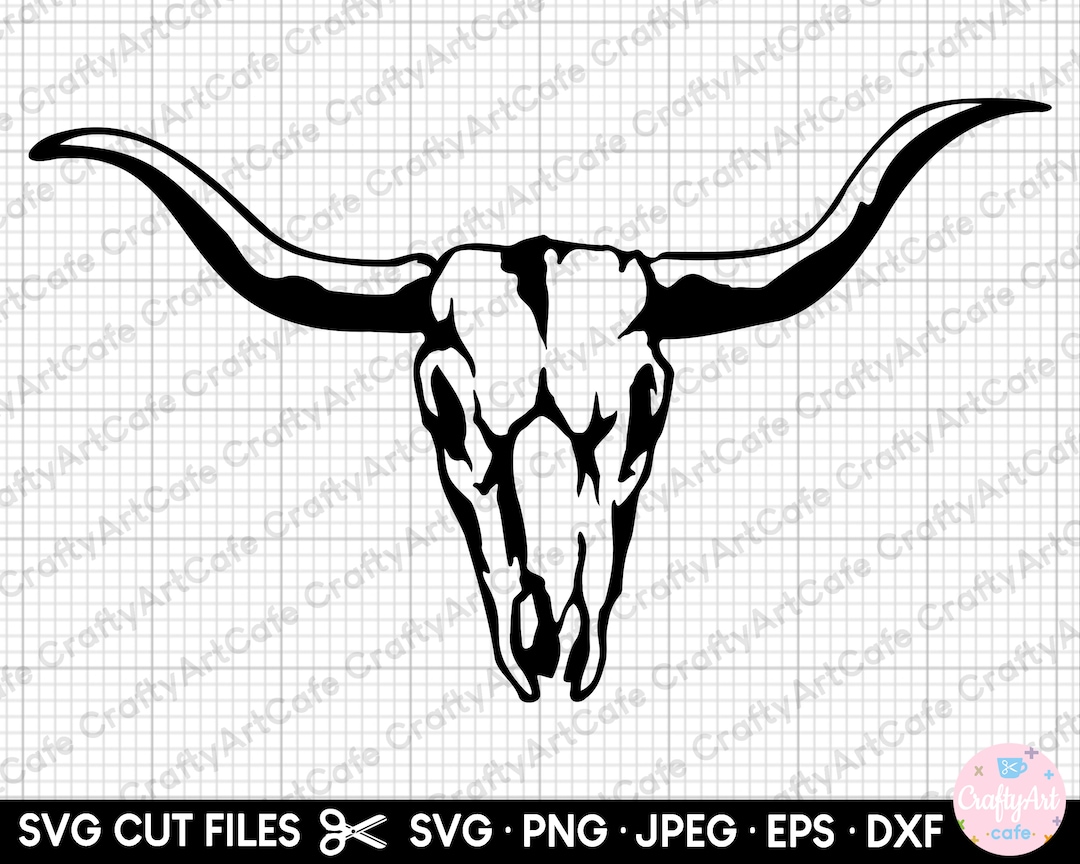 Bull Skull Svg Longhorn Skull Svg Longhorn Png Longhorn Clipart