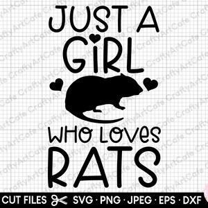 rat svg cricut shirt rat png commercial use rat lover svg png rat owner svg just a girl who loves rats