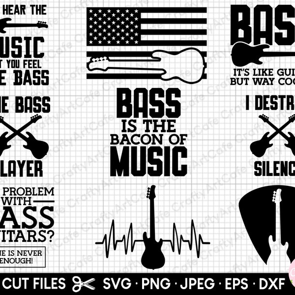 bass guitar svg bass guitar png bassist svg png bass guitar player svg png cricut cut file