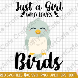 Oiseau svg pour cricut juste une fille qui aime les oiseaux svg png observation des oiseaux