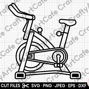 exercise bike spinning bike hometrainer svg png clipart commercial use cricut