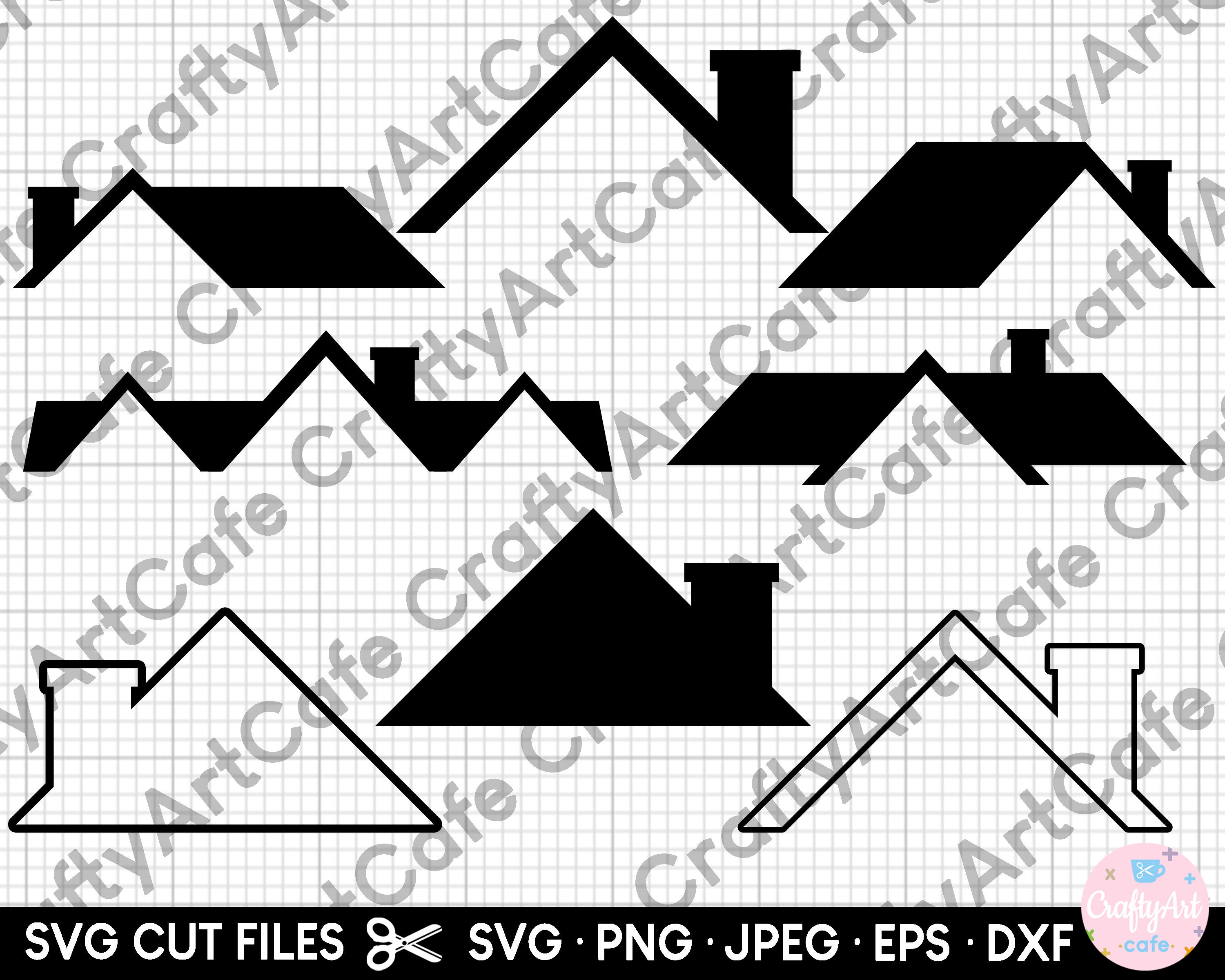 House Roof Outline Clipart Image