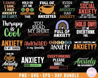anxiety png anxiety svg anxiety png bundle sublimination commercial use anxiety eps dxf cricut cut file t shirt design