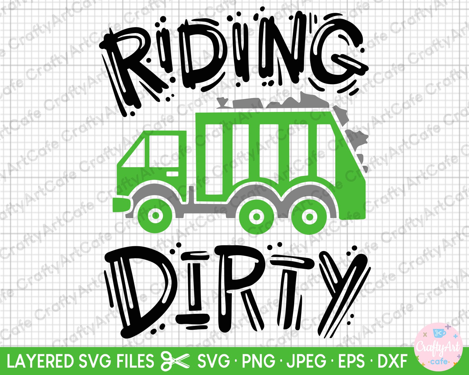 Garbage Truck Svg for Cricut Shirt Garbage Truck Png Commercial Use Eps