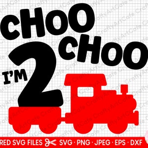 2 Geburtstag svg png schnitt datei cricut zug lover modell zug zwei jahre alt 2 jahre alt