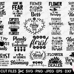 florist svg bundle cricut free commercial use florist png bundle florsit shirt design bundle florsit esp dxf jpg vector cutting files