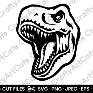 TREX HEAD Silhouette SVG Png dxf jpg jpeg Cip Art