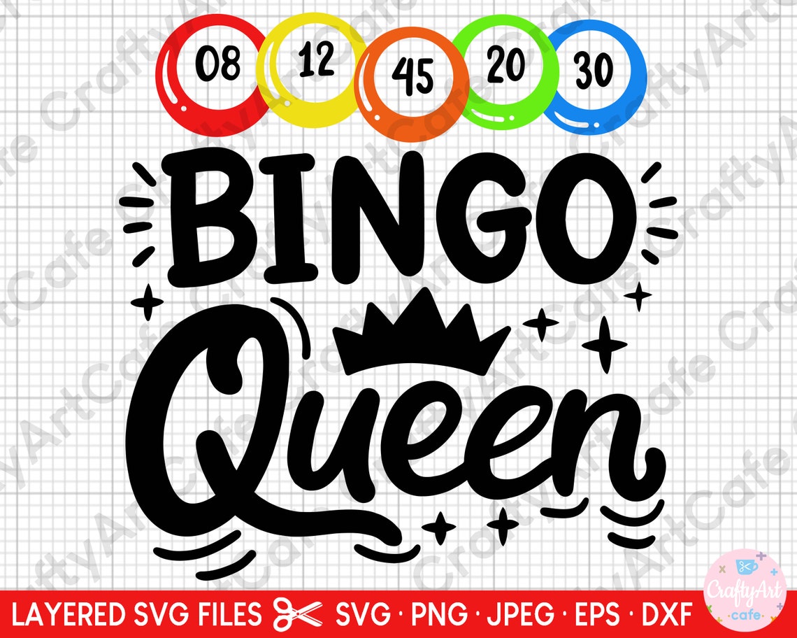 Bingo Svg Cut File Cricut Commercial Use - Etsy