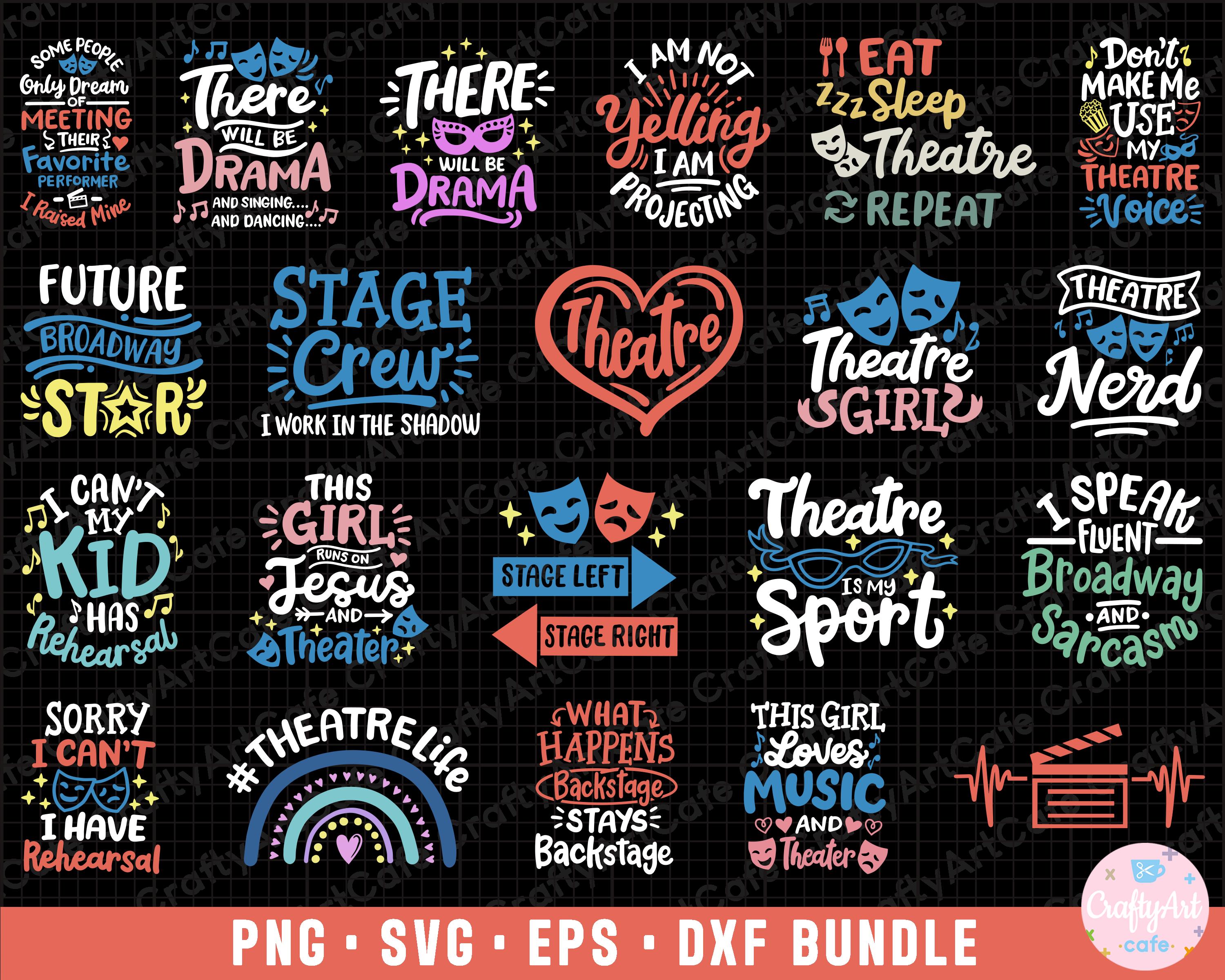 Theatre Png Theatre Svg Theatre Png Bundle Sublimination Commercial Use ...