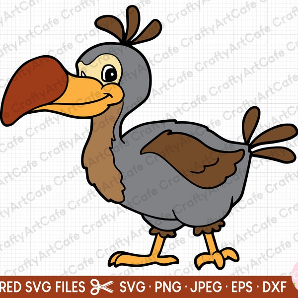 dodo illustration svg coupe fichier cricut dodo oiseau svg dodo png eps dxf jpeg jpg