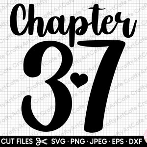chapter 37 37th birthday svg 37 years old svg 37th birthday png