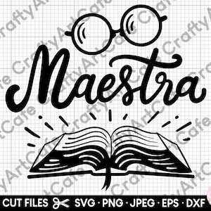 maestra svg spanish teacher svg png for cricut shirts