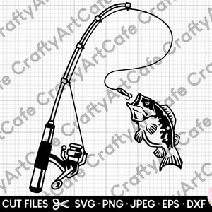 Heart Fishing Rod Clipart / Cutting Files Svg Png Jpg Dxf Digital Graphic  Design Instant Download Commercial Use Love Fish 01057c -  Finland