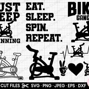 spinning svg bundle spinning png bundle spinning bike svg bundle spinning bike png bundle eps dxf jpg cut files commercial use
