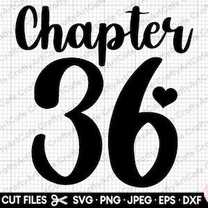 chapter 36 36th birthday svg 36 years old svg 36th birthday png