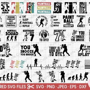 paintball svg bundle cricut paintball png bundle shirt design bundle paintball clipart paintball player silhouette paintball player vector