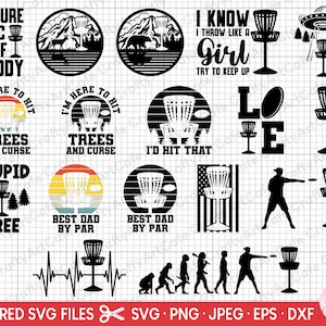 disco golf svg paquete disco golf png paquete disco golf svg disco golf png uso comercial cricut disco golf clipart disco golf vector eps dxf jpg