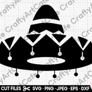 sombrero svg for cricut cut file sombrero silhouette png eps dxf clip art