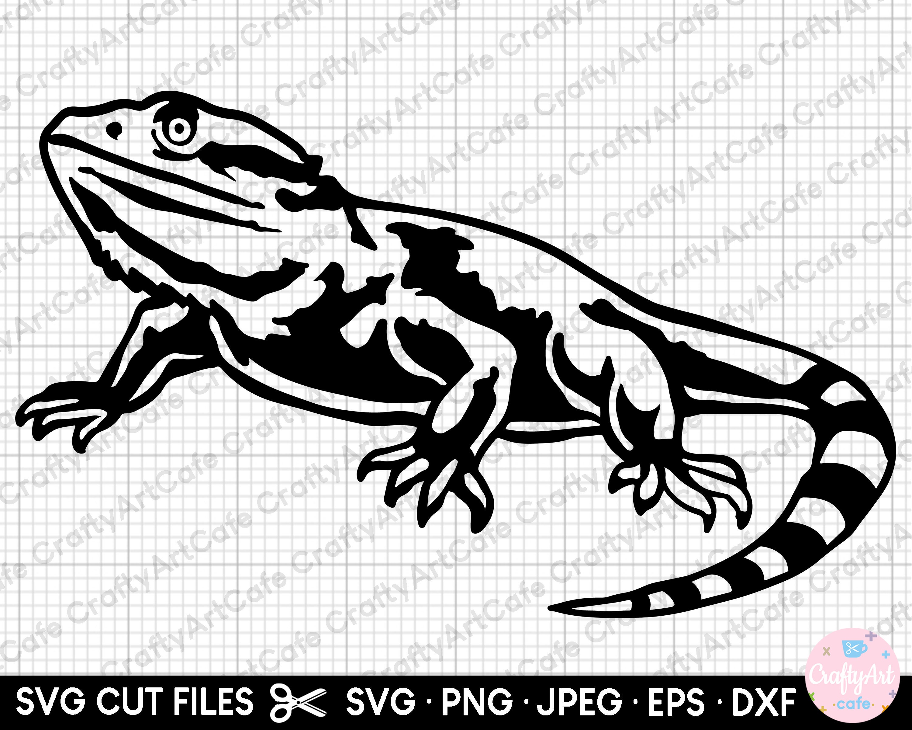 Bearded Dragon Clipart Black And White