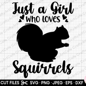 écureuil svg pour usage commercial de chemises cricut