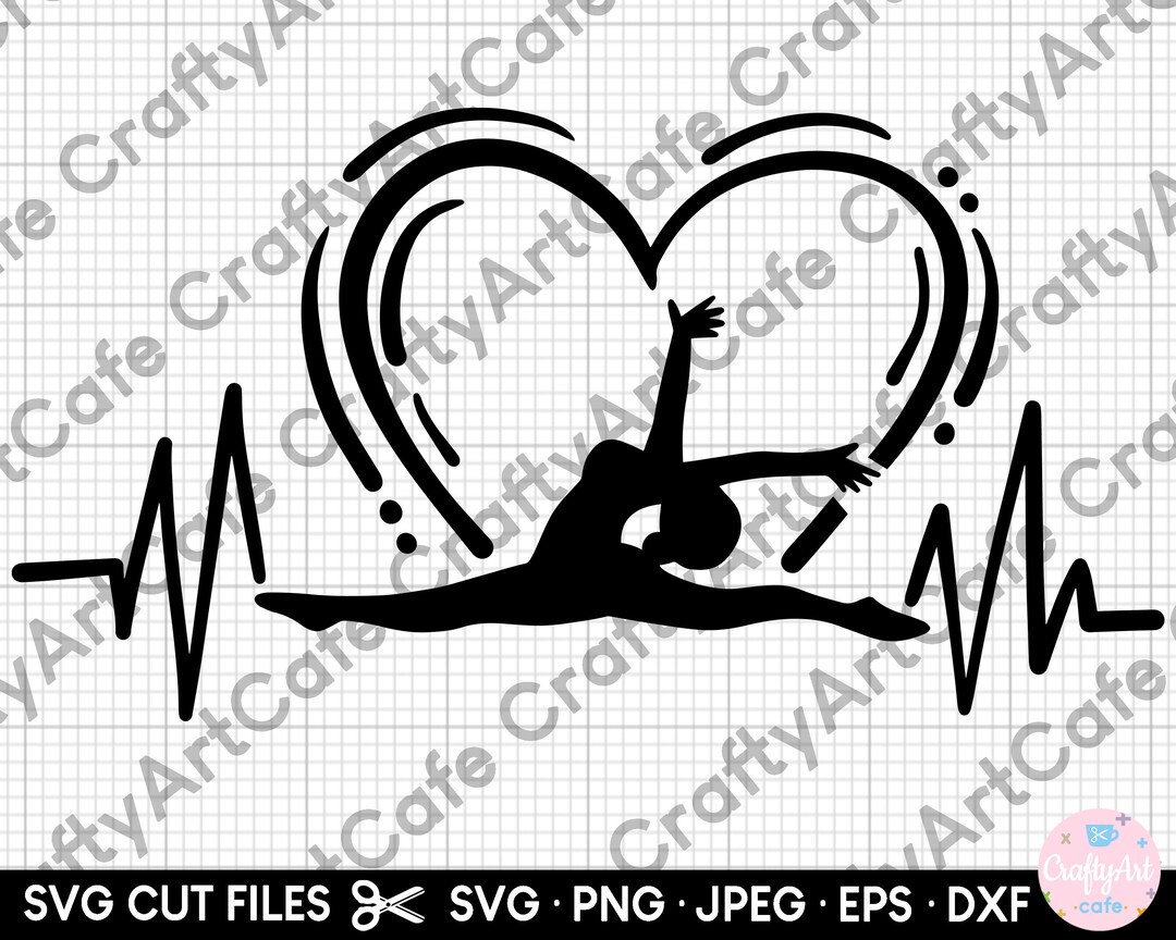 Gymnastics Svg Gymnast Svg Png Eps Dxf Cut File Cricut Gymnastic Love