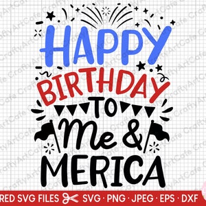 4th of july birthday svg cricut png cut file