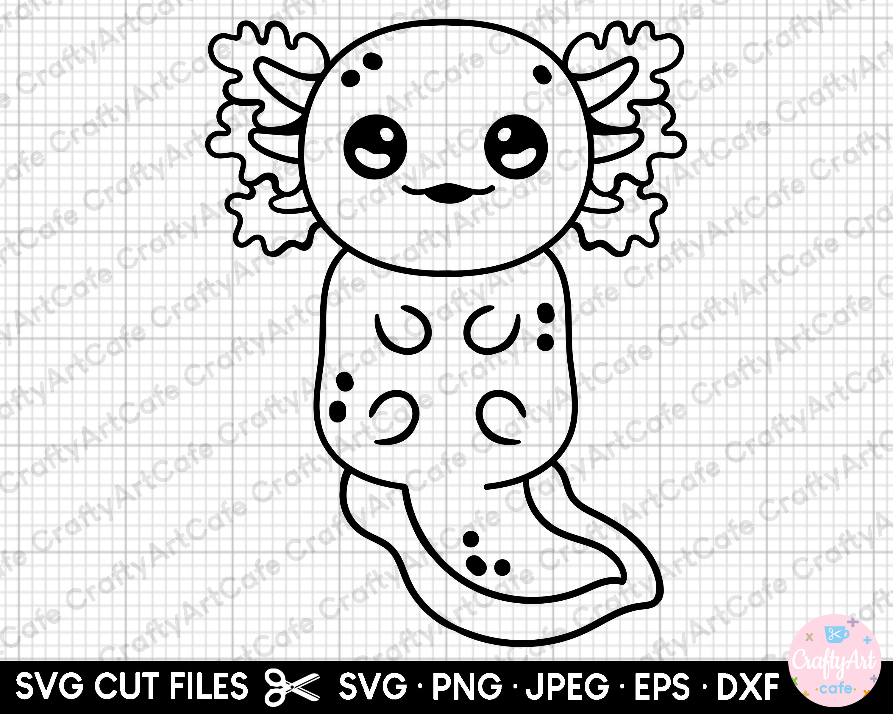 Axolotl Svg Axolotl Png Axolotl Vector Axolotl Clipart Cute Baby