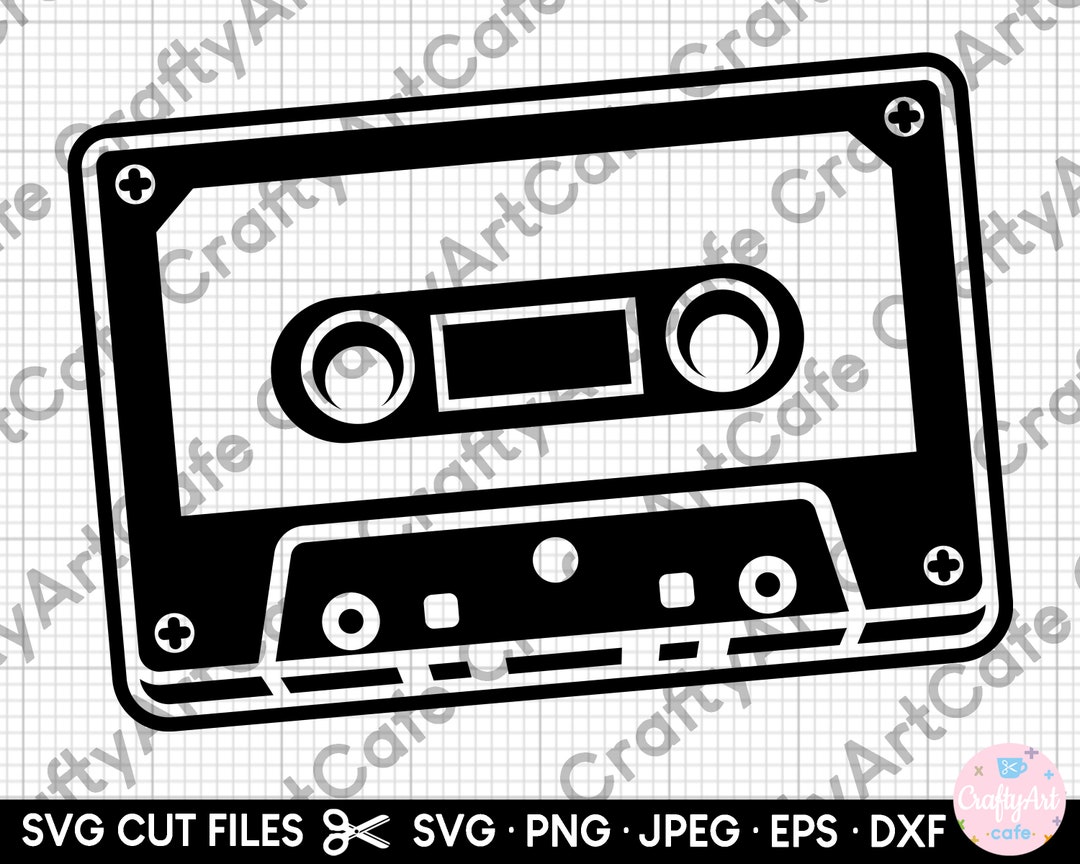 Cassette Svg Cassette Clipart Cassette Silhouette Vector Cassette Png ...