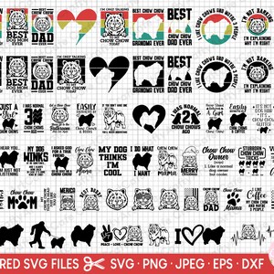 chow chow svg bundle cricut free commercial use chow chow peeking svg chow chow png bundle silhouette clipart cut file