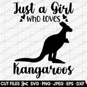 just a girl who loves Kängurus svg Kängurus svg png für cricut cut Datei