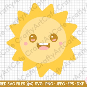 kawaii sol svg sol png sol clipart