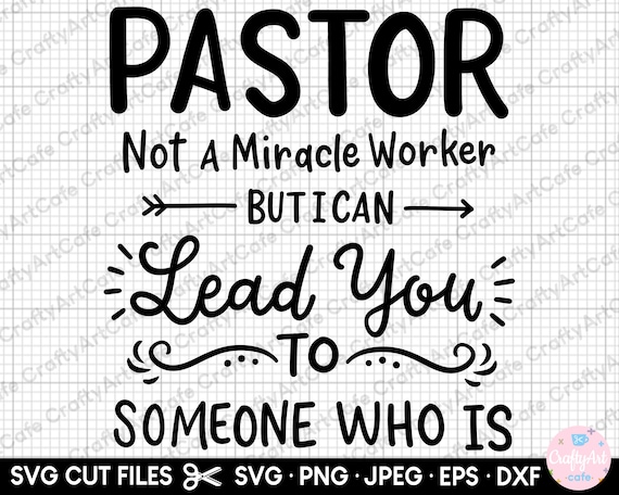 Pastor Svg Pastor Png - Etsy Australia