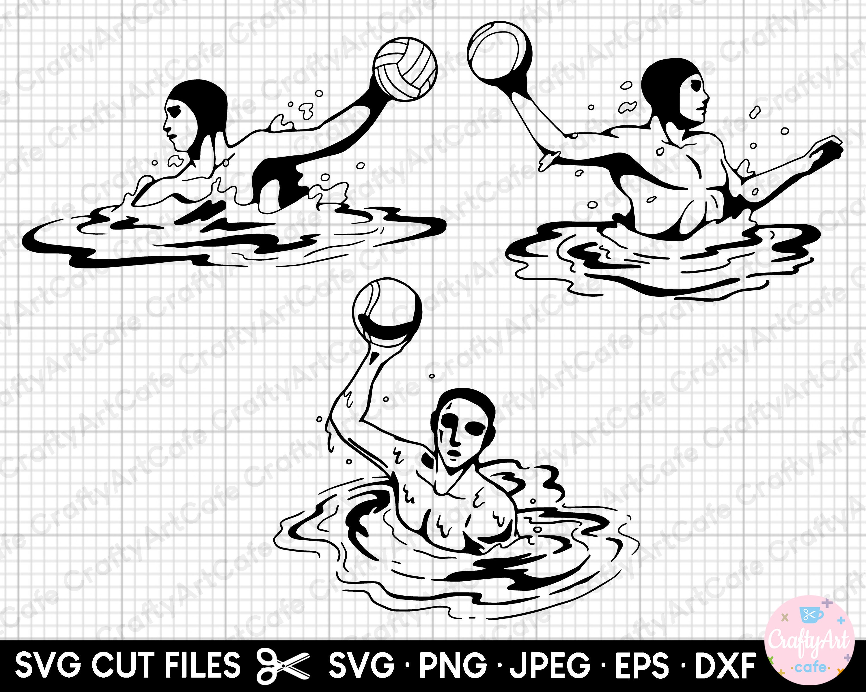 Water Polo Clipart Water Polo Svg File Water Polo Png Water Etsy