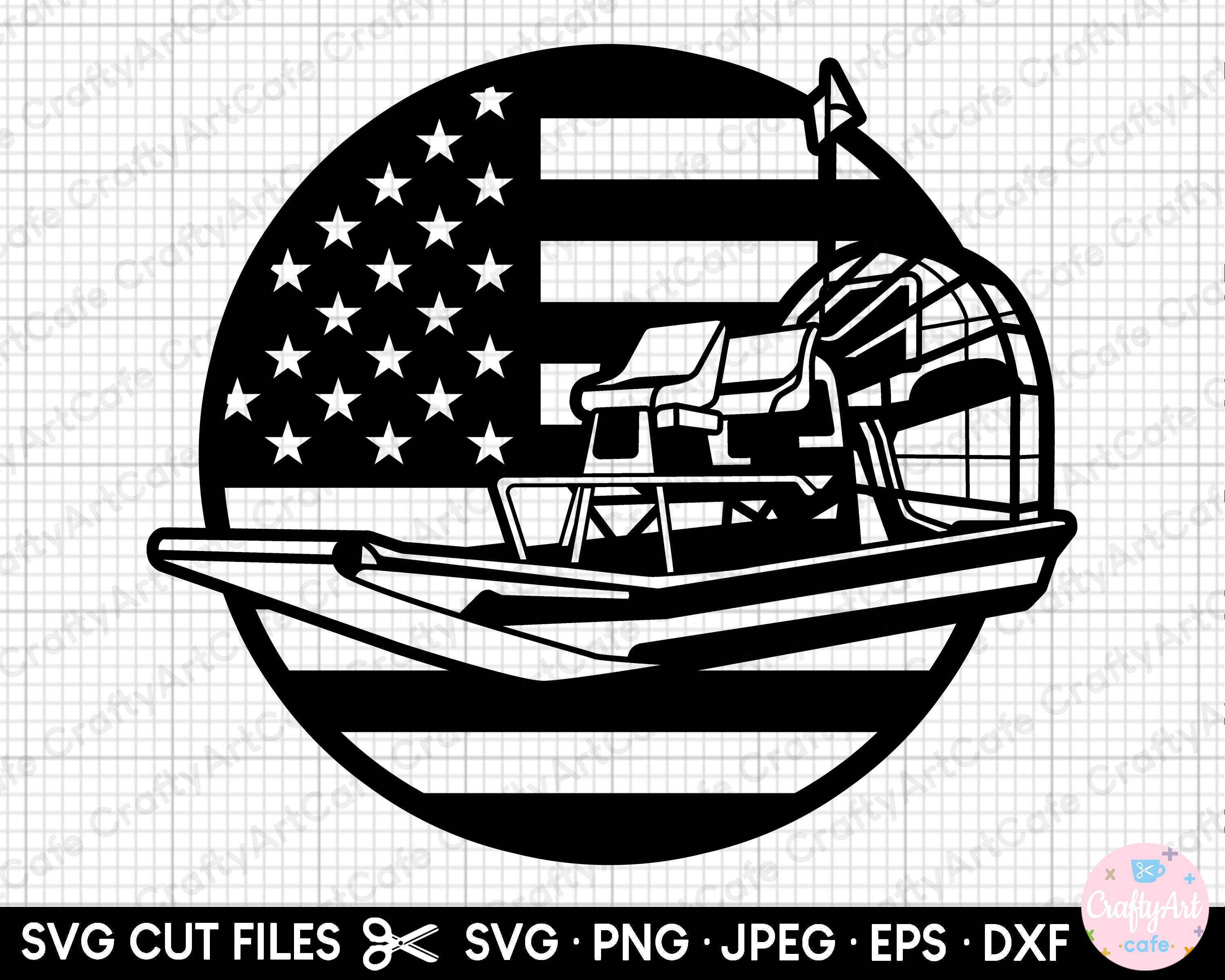 Airboat Svg File for Cricut Shirt Airboat Png Shirt Design Free