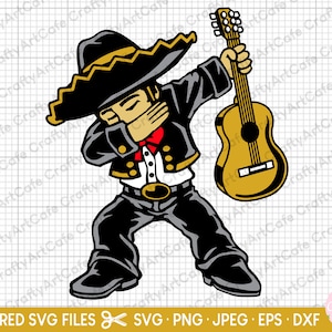 mariachi svg png eps dxf jpg warstwowy plik cięcia cricut cinco de mayo użycie komercyjne
