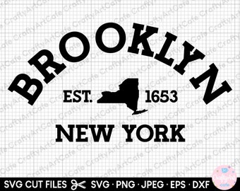 brooklyn svg brooklyn png archivo de corte cricut